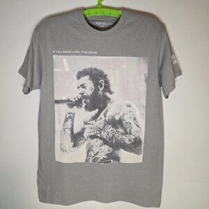 Post Malone Men's Gray Cotton Tee Shirt Size Medium NWOT